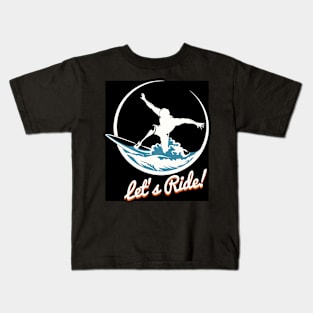 Surfer Print Design Kids T-Shirt